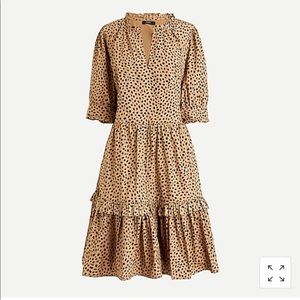 NWT Animal Print Cotton Dress from J.Crew